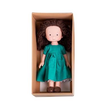 Imagem de Rrlihjgu Boneca de malha artesanal,Boneca de pelúcia artesanal,Brinquedo de pelúcia de menina | de para aniversário de Natal, melhora a imaginação e as habilidades motoras