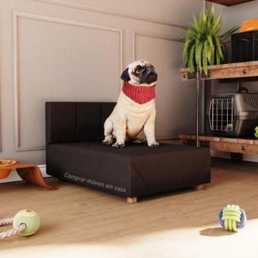 Imagem de Cama Box Pet Dog Porte Menor 60 cm Pantera cor Marrom - JM Casa dos Mó