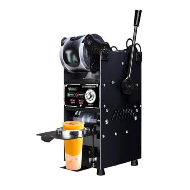 Imagem de Máquina de selagem de copos, máquina de selagem manual de pressão manual, loja comercial de chá de leite, semiautomática, bebida, leite de soja, leite, chá, máquina seladora de xícara de chá (modelo