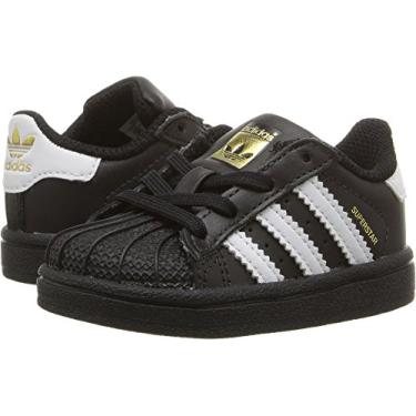 Imagem de adidas Originals Tênis infantil unissex Superstar Legacy, Núcleo preto/branco/branco, 21