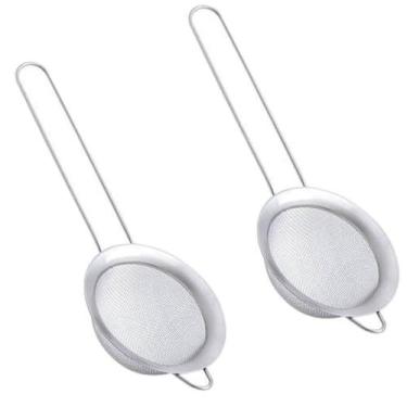 Imagem de Kit 2 Peneiras Coador Em Aço Inox Pequena 8,5cm 1310 Paramount
