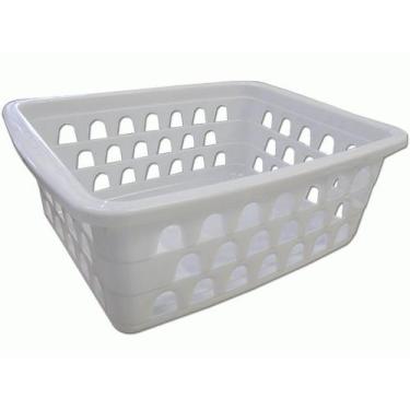 Imagem de Cesto Multiuso Pequeno Branco 12x6x16cm PP Uninjet
