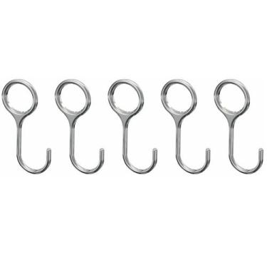 Imagem de Kit 5 Ganchos Para Porta Utensílios e Talheres Cromado FS - Fassin Sho