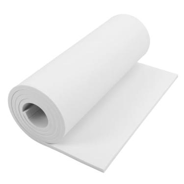 Imagem de AMZQNART Espuma EVA de 10 mm, espuma para cosplay 40,66 x 74,9 cm branca, para projetos de artesanato, fantasias de cosplay, armas falsas, decorações, Natal, Páscoa, Ação de Graças, etc., alta