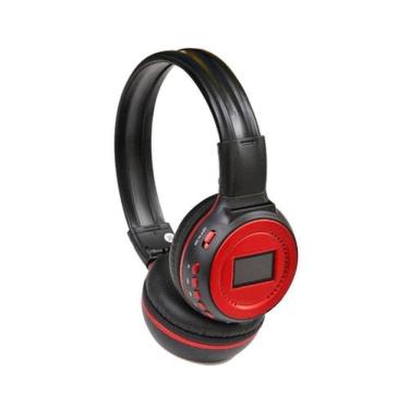 Imagem de Fone De Ouvido Headphone Visor Bluetooth Sd Fm N65 Vermelho
