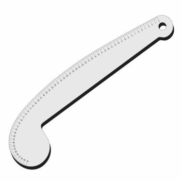 Imagem de Régua Curva Modelista Grande Alfaiate Corte C2 Acrilic Fenix