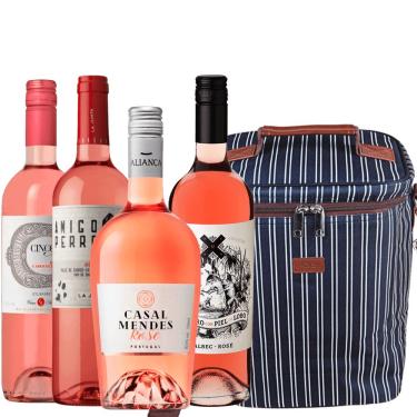 Imagem de Kit 4 Vinhos Rosés + Bolsa Térmica Grátis