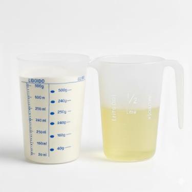 Imagem de Kit Culinário com Copo Medidor e Jarra Medidora – 500 ml Cada