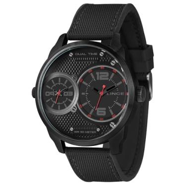 Imagem de Relógio LINCE masculino dual time preto MRNH214L50 PVPX