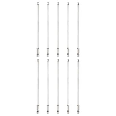 Imagem de HARFINGTON 10 peças de chave de fenda sextavada de ponta esférica H4 (4 mm) cabeça 1/10.2 cm haste sextavada 150 mm (6") de comprimento magnético S2 aço métrico chave de fenda chave de broca soquete