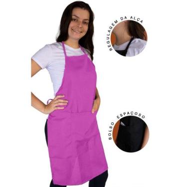 Imagem de Avental de Cozinha Tecido Oxford Reforçado com Bolso Alça e Fivelas pa