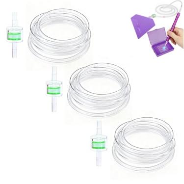 Imagem de Conjunto de mangueiras de silicone e acessórios de pintura de diamante de filtro para caneta de pintura de arte de diamante, adequado para a maioria dos tipos de caneta a vácuo, tubo de substituição e