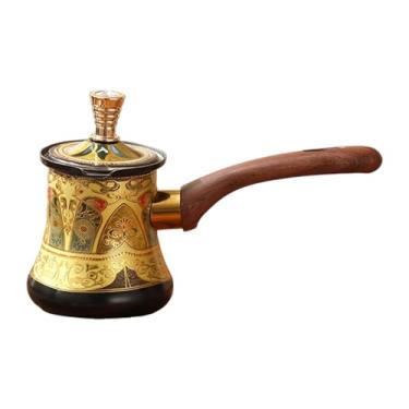 Imagem de Bothyi Panela para café turco, panela para leite para indução, fogões, chocolate, manteiga, leite, xícara, cafeteira turca para cozinha, 550ml