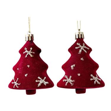 Imagem de IEUDNS 2 peças de decorações suspensas para árvores de Natal, decoração de árvore de Natal, pingentes decorativos para jardim, celebração de feriados de, árvore de Natal