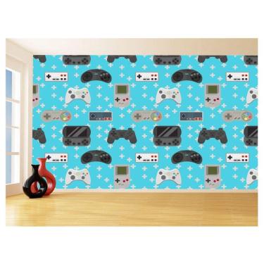 Imagem de Papel De Parede 3D Infantil Controle Game Jogo 3,5M Azs263