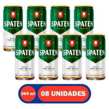 Imagem de Cerveja Munich Helles Puro Malte Lata 269ml 8 Unidades Spaten