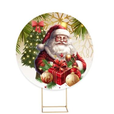 Imagem de Painel Festa Redondo Sublimado Natal 1,50m - Fadrix, NAT173