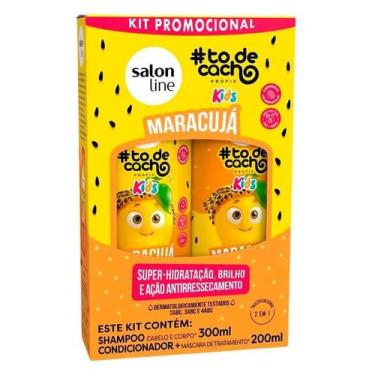 Imagem de Kit Shampoo Salon line Todecacho Kids Maracujá 300ml + Condicionador S