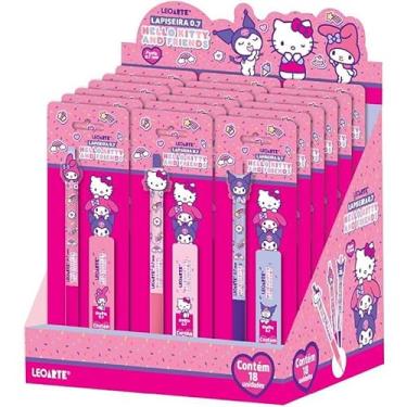 Imagem de Lapiseira 0.7 C/ 20 Unid De Grafite Hello Kitty E Amigos - Display C/ 18 Blisters Leoarte