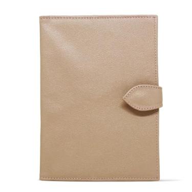 Imagem de Porta Cartão de Vacinação em Couro Legítimo Para Bebês Com Gravação Gratuita (Nude)