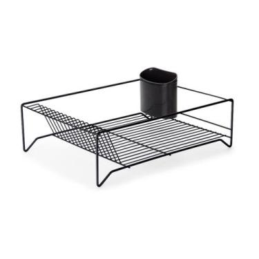 Imagem de Escorredor de louças Preto 16 Pratos Neo Forma