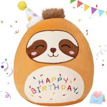 Imagem de Almofada de bicho de pelúcia CozyWorld 15 Birthday Sloth
