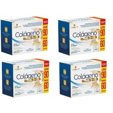 Imagem de Kit 4 Suplemento Alimentar Colágeno Tipo II 90c - La San Day
