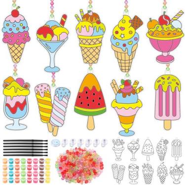 Imagem de Kit de desenho Suncatchers Window Art Yaomiao 30 conjuntos de sorvete