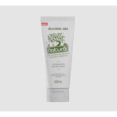 Imagem de NATURAL Álcool Gel com Extratos Orgânicos de Camomila, Erva-doce e Aloe Vera - Protege, Hidrata e Perfuma - Não Resseca a Pele - 60ml