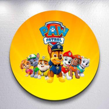Imagem de Capa p/ Painel Festa Decoração Infantil Patrulha Dog Salvadoral Redond