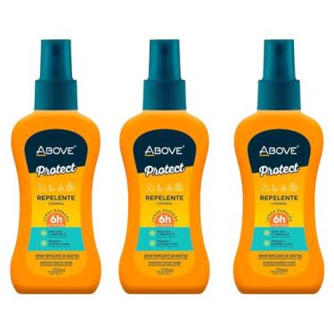 Imagem de Kit 3 Repelente de Insetos Above 200ml Protect Spray Above
