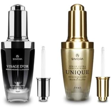 Imagem de Saviora Kit Facial, Sérum Visage D'Or + Sérum Unique Ultra Concentrado, 2 Unidades