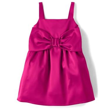 Imagem de The Children's Place Vestidos elegantes sem mangas para bebês meninas e crianças pequenas, Laço fúcsia selvagem, 9-12 Meses