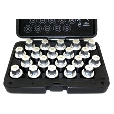 Imagem de TEMO 20 peças trava de roda lugnut parafuso anti-roubo conjunto de soquete de chave de remoção de porca para vw audi vag volkswagen