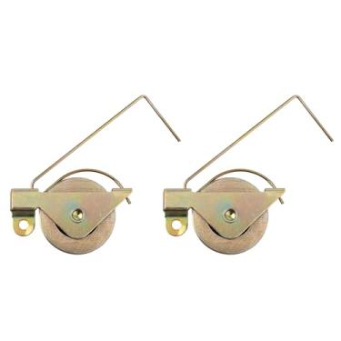 Imagem de 2 Peças 1-1/4" Rolos Substituição para Porta Tela Deslizante, Rodas Tensão Rolamento Esferas Aço Côncavo de Alta Resistência para Deslizamento Suave Substitui Os Modelos B 515 e B 714