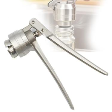 Imagem de MáQuina De Selagem Manual De Crimpagem Manual De Frascos,DiâMetro Da Boca Da Garrafa 13-28mm Para Qualquer Garrafa Pequena Com Tampas De AlumíNio PláStico Ou Tampas De AlumíNio Puro