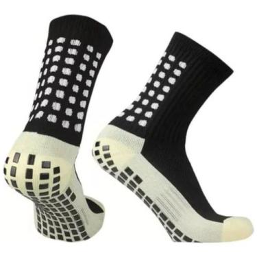 Imagem de Meia Antiderrapante Esportiva Treino Futebol - Prosocks, Preto, Único