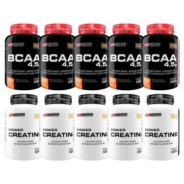 Imagem de KIT 5x Creatina 100g + 5x BCAA 100g - BodyBuilders-Unissex