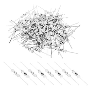 Imagem de Clipes de gravata borboleta para lustre de 45 mm/1,77 polegadas, 300 peças, clipes de conectores de lustre de cobre para fixação de peças de cristais, substituições de lustre, tom cromado