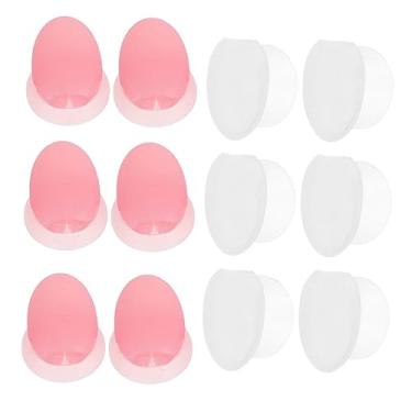 Imagem de Capas protetoras de pincel labial protetores portáteis de pincel de maquiagem com ventosa, economize espaço na sua bolsa, fácil de usar