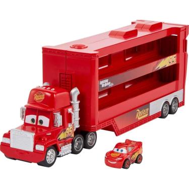 Imagem de Caminhão transportador de brinquedos Mattel Disney Pixar Cars Mack Mini