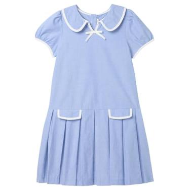 Imagem de Vestido plissado Oxford, azul, 6