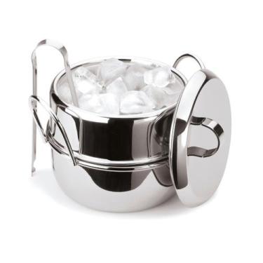 Imagem de Balde Térmico Gelo Com Tampa e Pinça Inox 1 litro Forma