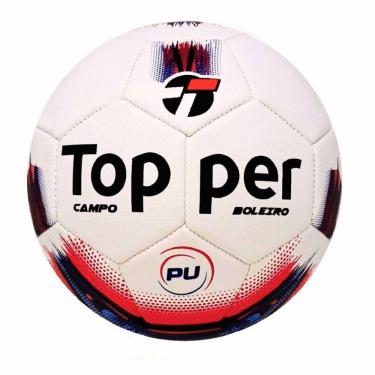 Imagem de Bola De Futebol Campo Topper Boleiro Hibrid Vermelho + Azul Tamanho Único