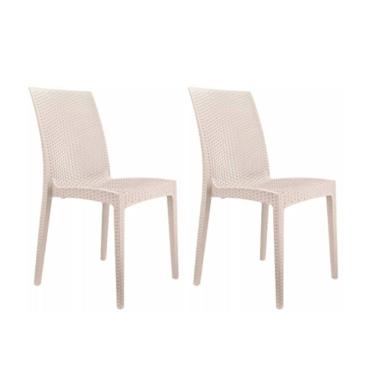Imagem de Kit Com 2 Cadeiras Ibiza Estrutura Em Polipropileno Fratini Fendi