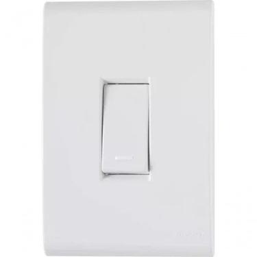 Imagem de Placa 4x2+ 1 Interruptor Simples 10a-250v Branco Branco