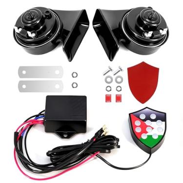 Imagem de ZOYACREATE Buzina de carro musical, buzina de ar musical eletrônica de 10 tons com controlador para caminhonete de motocicleta