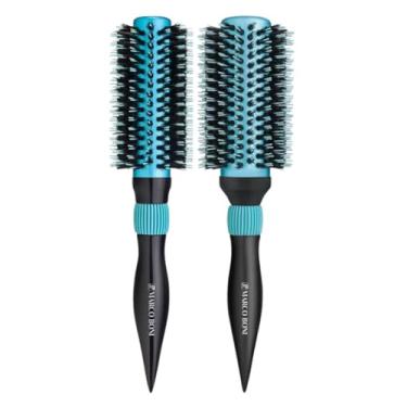 Imagem de Kit 2 Escova Térmica Metálica Profissional Marco Boni Cerdas Duplas Cabo Separador 56mm + 65mm