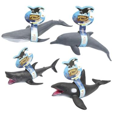 Imagem de Animal Baleia Azul Tubarão De Pvc Animais Incríveis Marinho