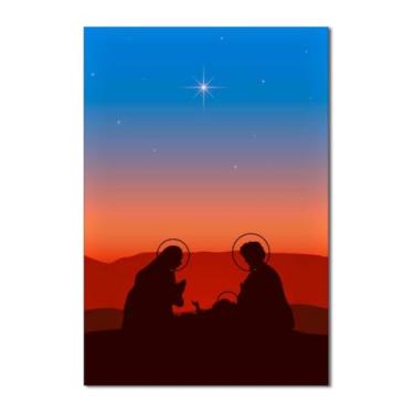 Imagem de Painel de Festa Retangular 1,50x2,20m - Painel de Tecido para Estrutura com Vara, Temático para Festa de Aniversário, Natal e Comemorações(Feliz Natal 14)